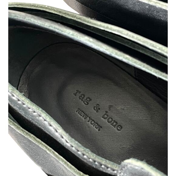 Rag & Bone Harley Boots Black Leather US Women’s 8 Low Top Chic Ankle Bootie - Picture 8 of 10